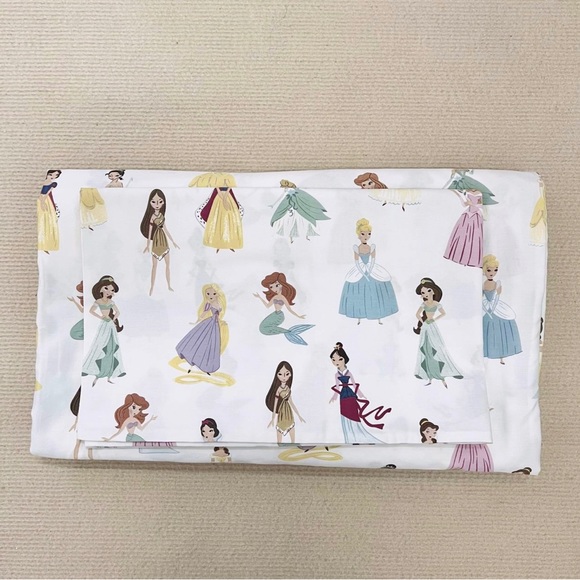 New Disney Princess Castle Twin Sheet set:1 Pillowcase+Fitted sheet+Flat sheet - Picture 1 of 2